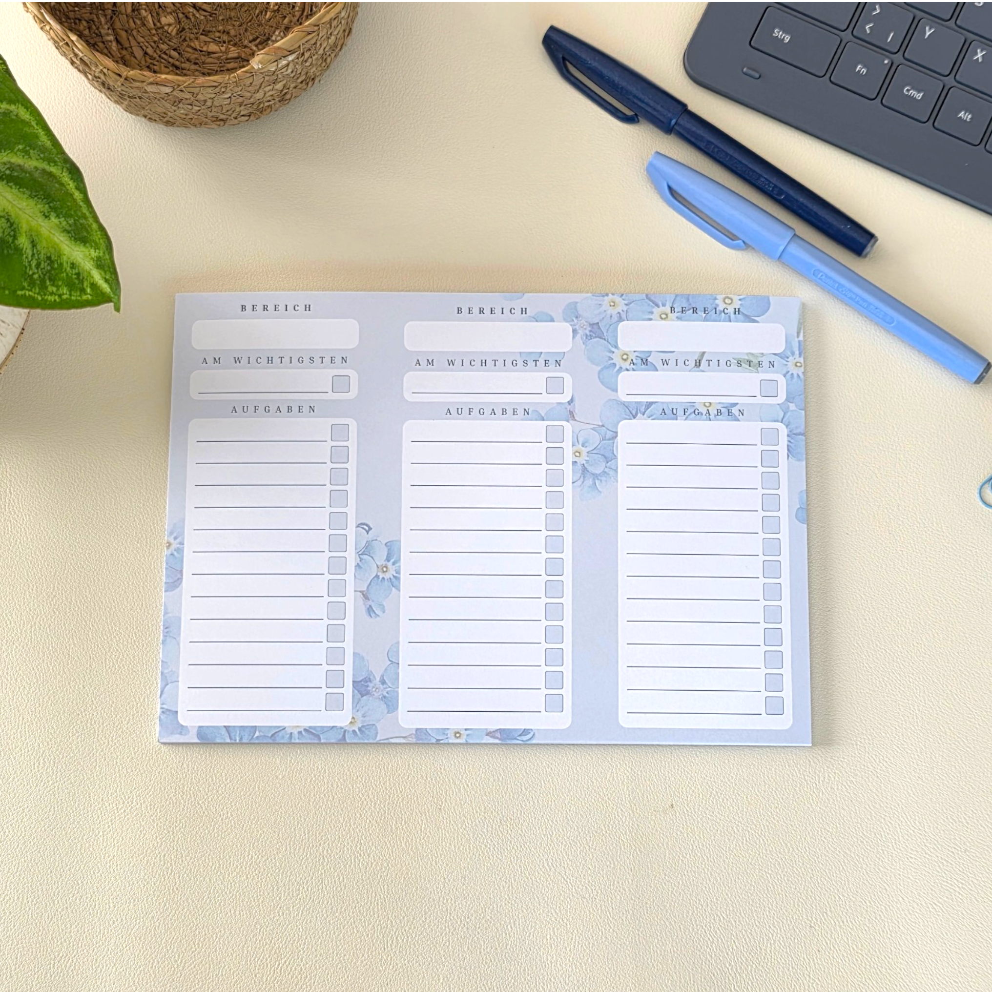 MoreFocus To-Do-Liste | BlueFlower-Kollektion